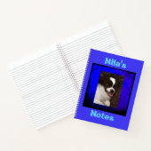 Blue Personalisiert Pet Foto Notebook Notizblock (Innenseite)