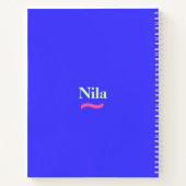 Blue Personalisiert Pet Foto Notebook Notizblock (Rückseite)