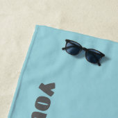Blue Personalisiert Pontoon Boat Beach Handtuch (Beispiel)