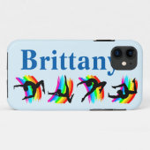 BLUE PERSONALISIERT RAINBOW GYMNAST IPHONE FALL Case-Mate iPhone HÜLLE (Rückseite (Horizontal))