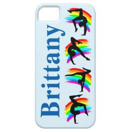 BLUE PERSONALISIERT RAINBOW GYMNAST IPHONE FALL Case-Mate iPhone HÜLLE