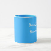 Blue Personalize Message Coffee Cup Geschenk Tasse (Zentrum)