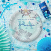Blue Personalized Name PA Graduation  Pappteller (Party)