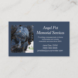 Blue Pet Guardian Angel Memorial Services Visitenkarte