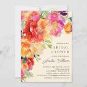 Blue Petal Bridal Dusche Einladung (Vorderseite)