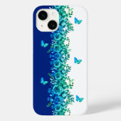 Blue Petal Symphony Phone Case (Rückseite)