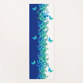 Blue Petal Symphony Yogamatte (Vorderseite)