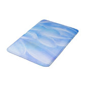 Blue Petals Abstraction Medium Bath Mat Badematte (Schrägansicht)