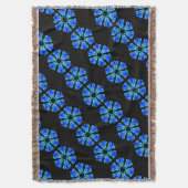 Blue Petals Decke (Vorderseite Vertikal)