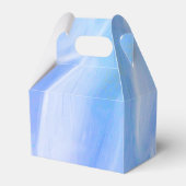 Blue Petals Gable Favor Box Geschenkschachtel (Rückseite)