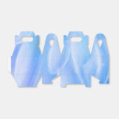 Blue Petals Gable Favor Box Geschenkschachtel (Ungefaltet)