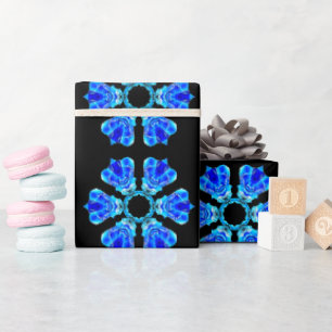 Blue Petals Geschenkpapier