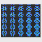 Blue Petals Geschenkpapier (Flach)