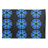 Blue Petals Kissenbezug (Rückseite-Links)