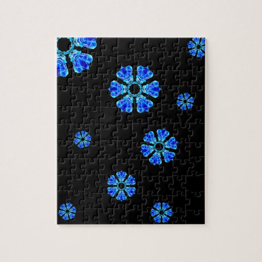 Blue Petals Puzzle (Vertikal)