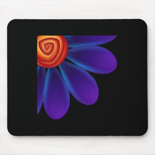 Blue Petals Update Sticker Mousepad (Vorne)