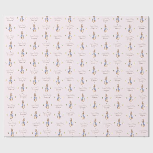 Blue Peter der Rabbit Beatrix Potter Bunny Geschenkpapier (Flach)