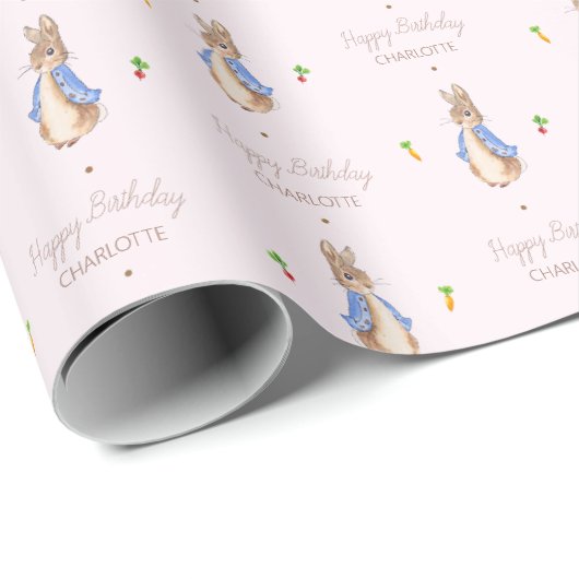 Blue Peter der Rabbit Beatrix Potter Bunny Geschenkpapier (Rolleneckpunkt)