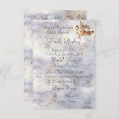 Blue Peter Pan Baby Flies mit Fairies Shower Invi Save The Date (Vorne/Hinten)