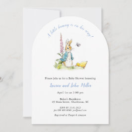Blue Peter Rabbit Baby Boy Dusche Einladung