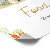 Blue Peter Rabbit Baby Dusche Food Poster (Ecke)