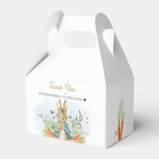 Blue Peter Rabbit Baby Dusche Geschenkschachtel (Rückseite)