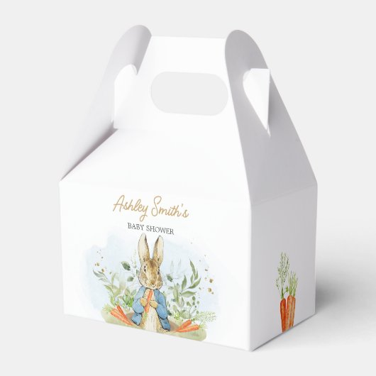 Blue Peter Rabbit Baby Dusche Geschenkschachtel (Vorderseite)