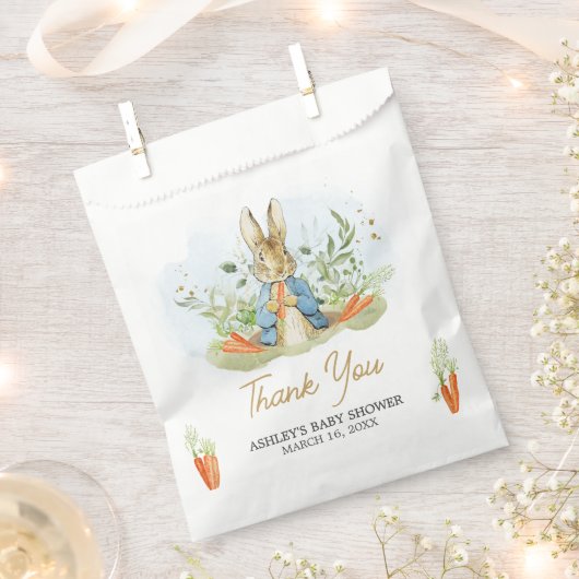 Blue Peter Rabbit Baby Dusche Geschenktütchen (Ausgeschnitten)