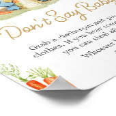 Blue Peter Rabbit Baby Dusche Sage Baby nicht Poster (Ecke)