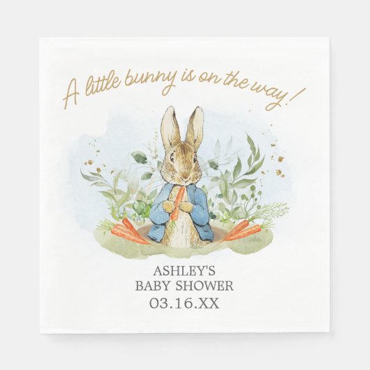 Blue Peter Rabbit Baby Dusche Serviette (Vorderseite)