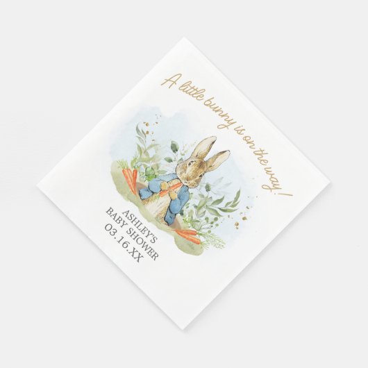 Blue Peter Rabbit Baby Dusche Serviette (Ecke)