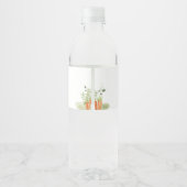 Blue Peter Rabbit Baby Dusche Wasserflaschenetikett (Rückseite)