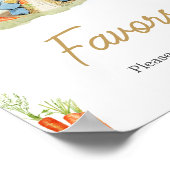 Blue Peter Rabbit Baby Duwer Favoriten Poster (Ecke)