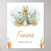 Blue Peter Rabbit Baby Duwer Favoriten Poster (Vorne)