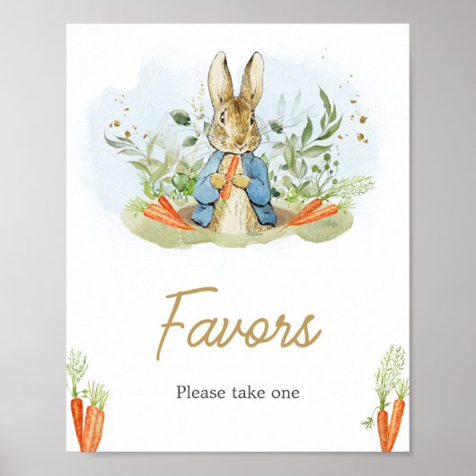 Blue Peter Rabbit Baby Duwer Favoriten Poster (Vorne)