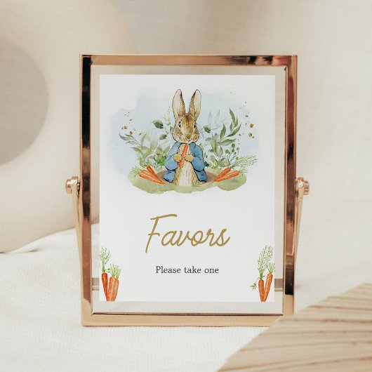 Blue Peter Rabbit Baby Duwer Favoriten Poster