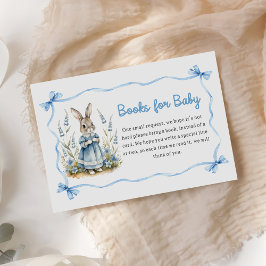 Blue Peter Rabbit Baby Shower Books for Baby Begleitkarte