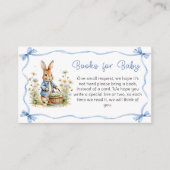 Blue Peter Rabbit Baby Shower Books for Baby Begleitkarte (Vorderseite)