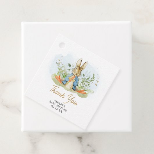 Blue Peter Rabbit Baby Showplatz Geschenkanhänger (Beispiel)