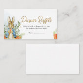 Blue Peter Rabbit Babydusche Windelwanne Begleitkarte (Vorne/Hinten)