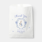 Blue Peter Rabbit Boy Baby Dusche Danke Geschenktütchen (Vorderseite)