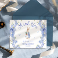 Blue Peter Rabbit Boy Baby Dusche Danke