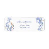 Blue Peter Rabbit Boy Baby Dusche Label (Vorne)