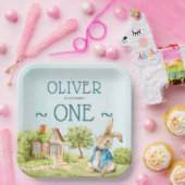 Blue Peter Rabbit Boy Erster Geburtstag Pappteller (Party)