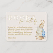 Blue Peter the Rabbit Baby Shower Books for Baby Begleitkarte (Vorderseite)