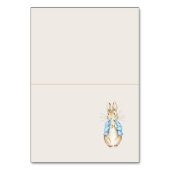 Blue Peter the Rabbit Baby Shower Platzkarte Tischnummer (Vorderseite)