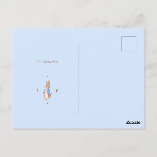 Blue Peter the Rabbit Postkarte (Rückseite)