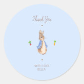 Blue Peter the Rabbit Runder Aufkleber (Vorderseite)