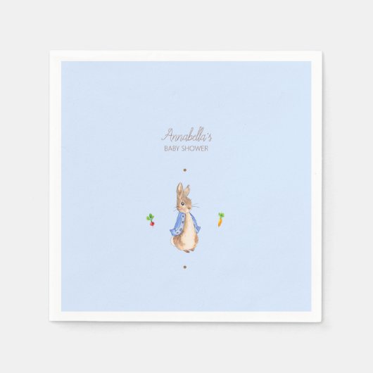 Blue Peter the Rabbit Serviette (Vorderseite)