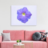 Blue Petunia Canvas Print Leinwanddruck (Insitu (Wohnzimmer))